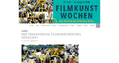 Desktop Screenshot of filmkunstwochen-muenchen.de