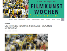 Tablet Screenshot of filmkunstwochen-muenchen.de